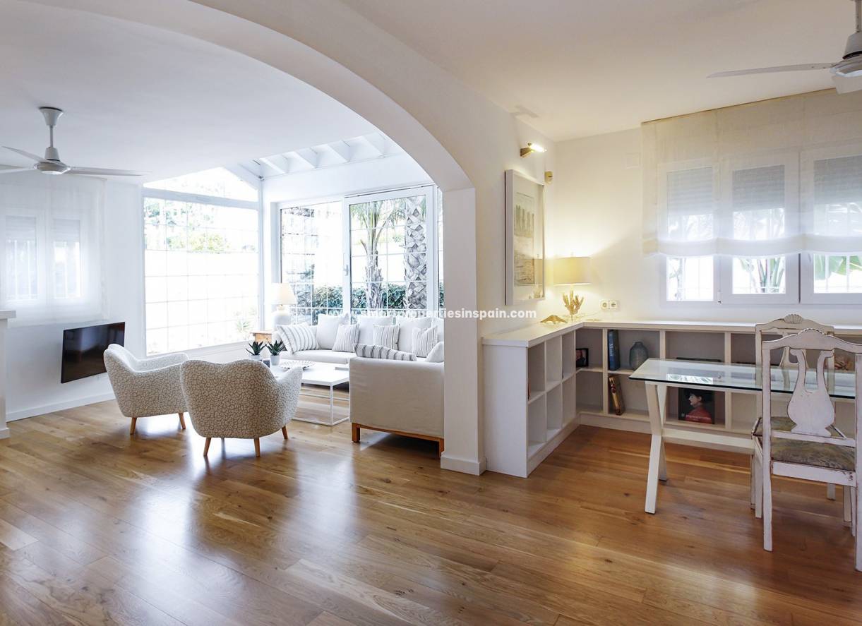 living room and dining room