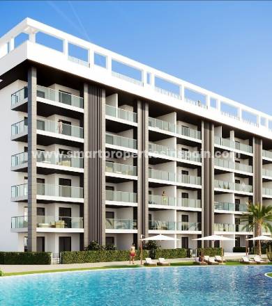 Profitez dune vie luxueuse en bord de mer dans cet appartement de nouvelle construction à vendre La Mata Torrevieja