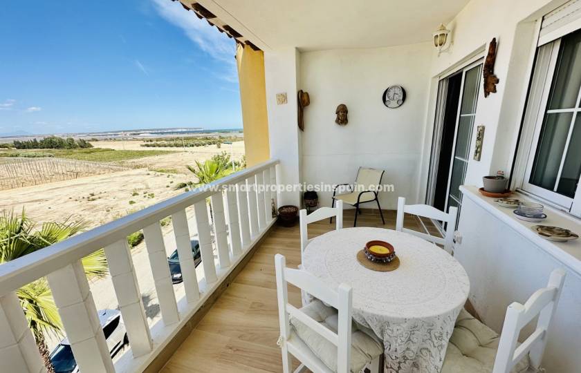 Con solárium privado y vistas al mar, este apartamento en venta en La Marina Urbanización te encantará